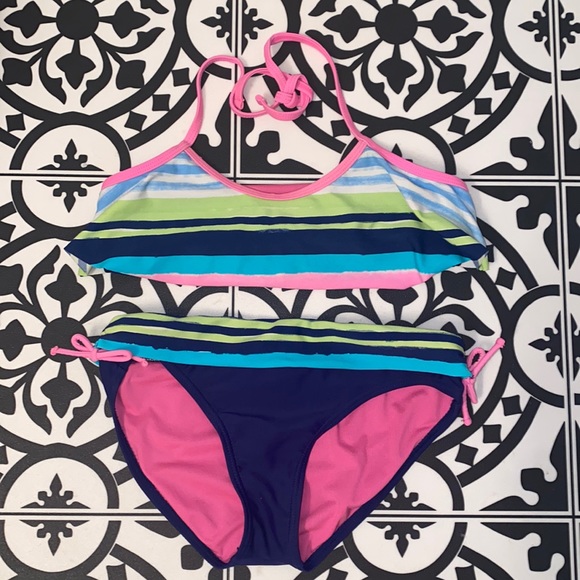 Breaking Waves Other - Girls Swimsuit Set